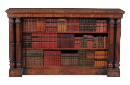 A William IV mahogany open bookcase, circa 1835   A William IV mahogany open bookcase,   circa 1835,