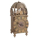 A William III brass lantern clock William Holloway, Stroud   A William III brass lantern clock