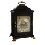 A fine George I ebony quarter-repeating table clock in the manner of Tompion...   A fine George I