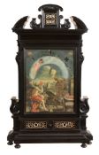 A fine North Italian bone inlaid architectural night timepiece Geo Pietro...   A fine North