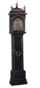 A Queen Anne ebonised eight-day longcase clock Etherington, London   A Queen Anne ebonised eight-day