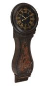 A fine George III ºngo' cased black chinoiserie japanned tavern timepiece...   A fine George III