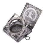 A rare Spanish pewter portable equinoctial compass sundial Unsigned   A rare Spanish pewter portable