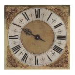 A small George II thirty-hour longcase clock movement with nine-inch dial...   A small George II