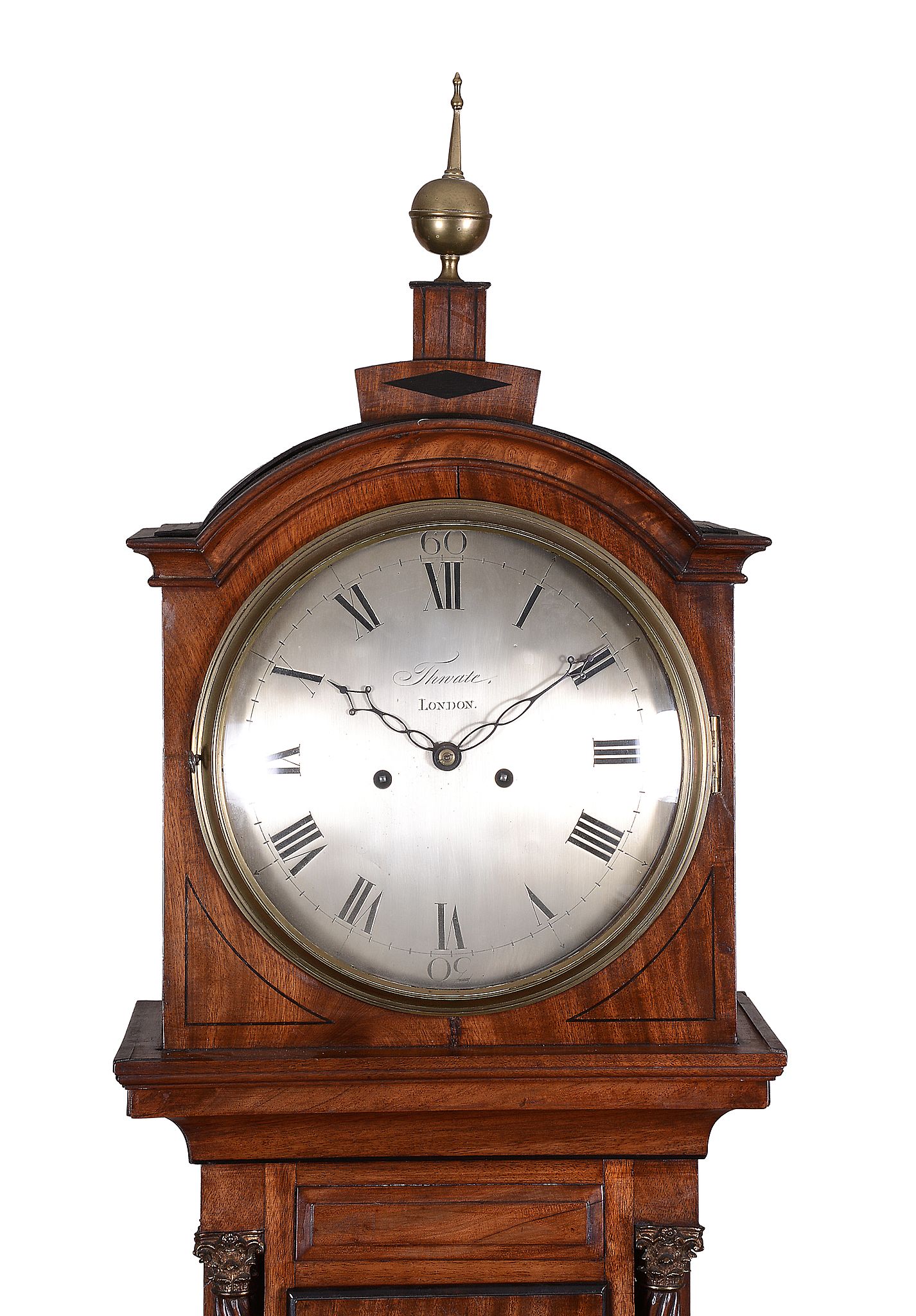 A Regency mahogany eight-day longcase clock Thwate, London   A Regency mahogany eight-day longcase - Image 2 of 4