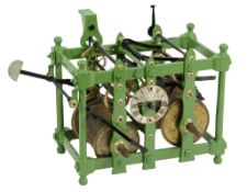 A fine Regency cast iron, steel and brass turret clock movement Thwaites and...   A fine Regency