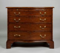 A Mahogany Serpentine Chest of Drawers A Mahogany Serpentine Chest of Drawers