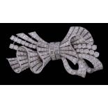 An Art Deco diamond double clip brooch, circa 1935 An Art Deco diamond double clip brooch, circa