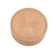 A Swiss gold circular pill box by Roux, Poncon & Cie A Swiss gold circular pill box by Roux,