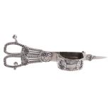 A pair of George IV silver candlesnuffers by Rebecca Emes & Edward Barnard I A pair of George IV