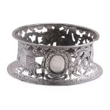 A Victorian silver Irish style dish ring by Daniel & John Wellby, London 1894 A Victorian silver