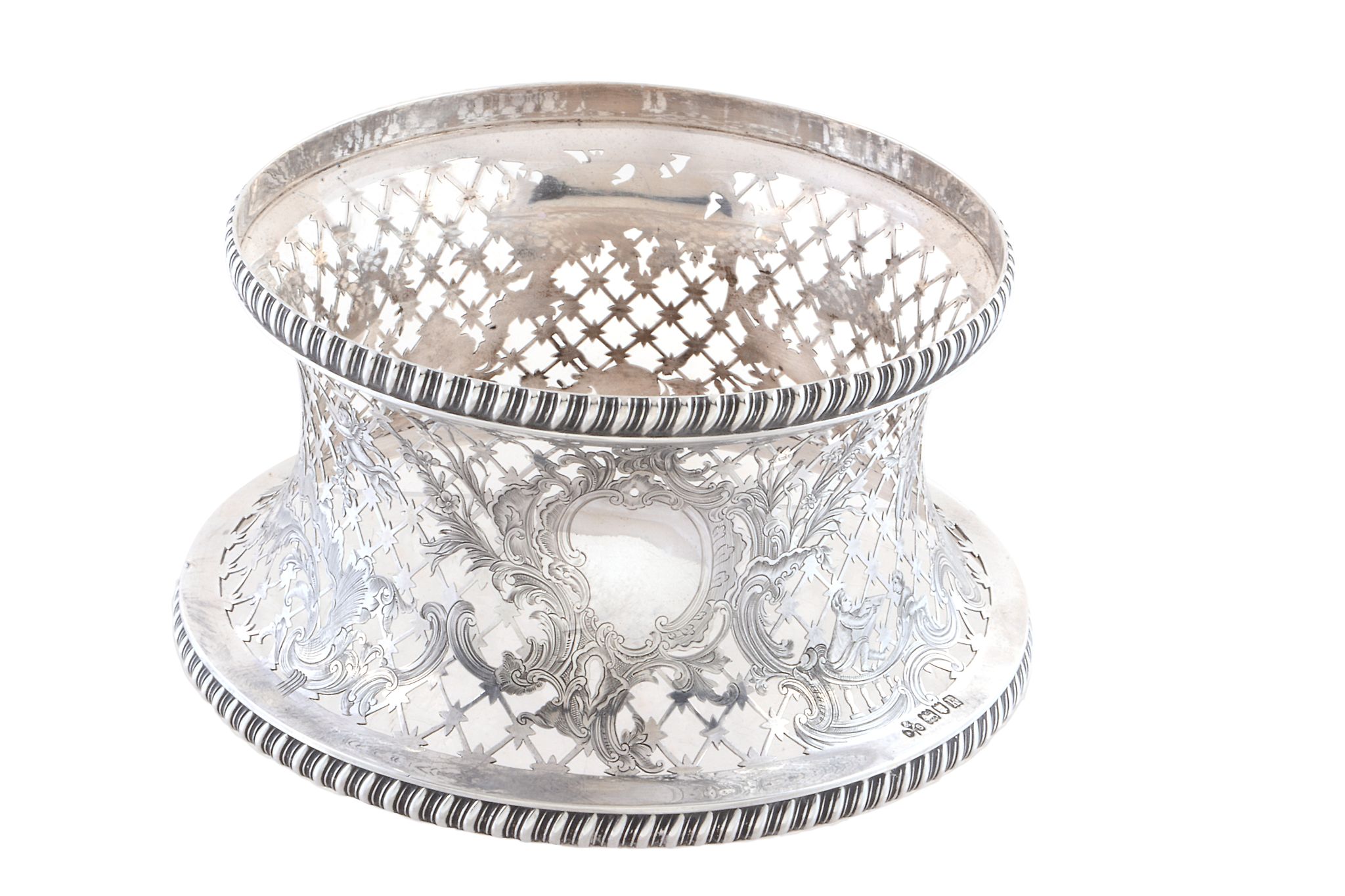 An Edwardian silver dish ring by West & Son, London 1905 An Edwardian silver dish ring by West &