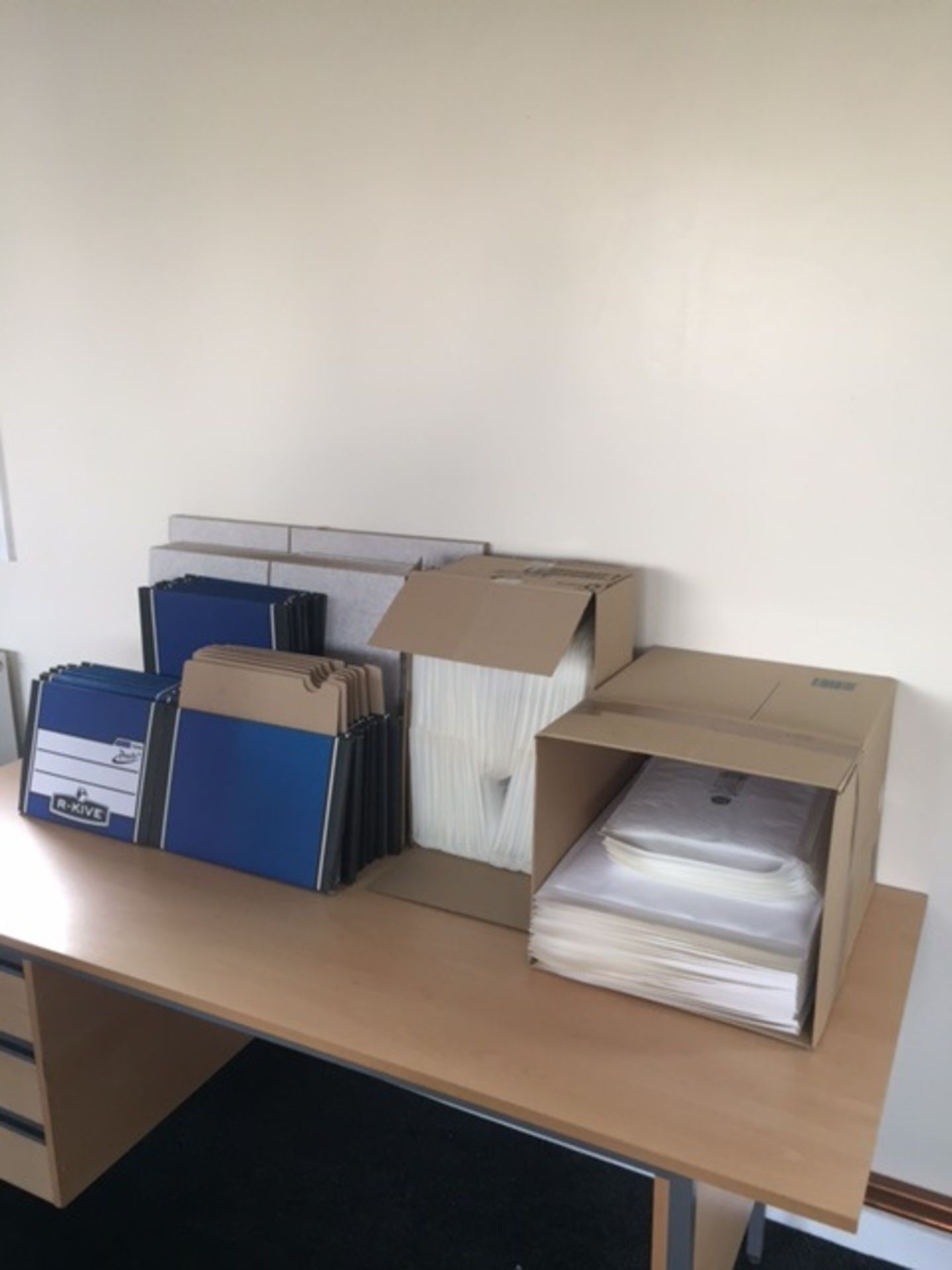 Assorted Envelopes and Storage Boxes