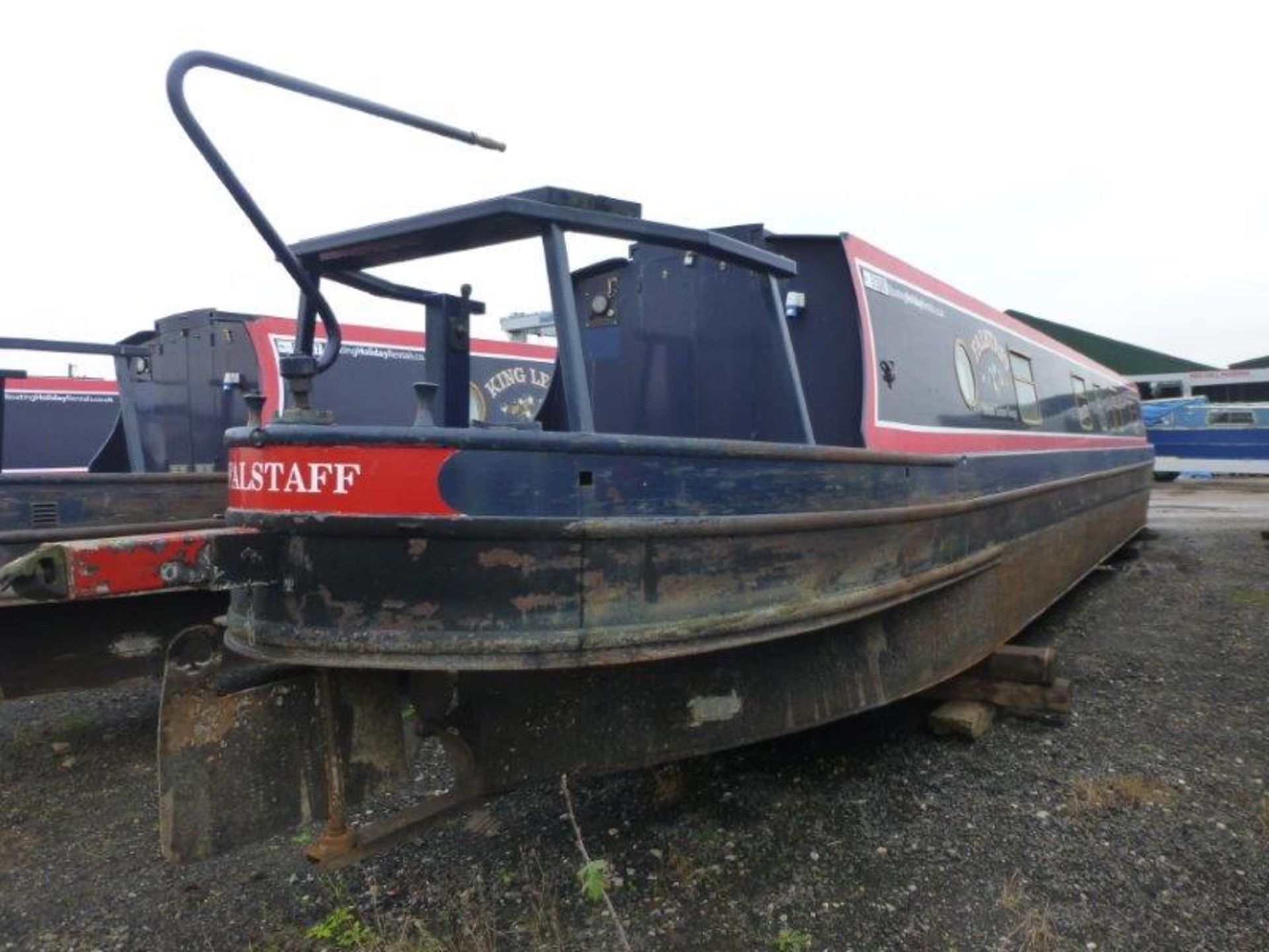 Narrow beam cruiser stern narrowboat, 'Falstaff', 56 ft. (2005)
BW index no. 513007, steel flat - Image 4 of 14