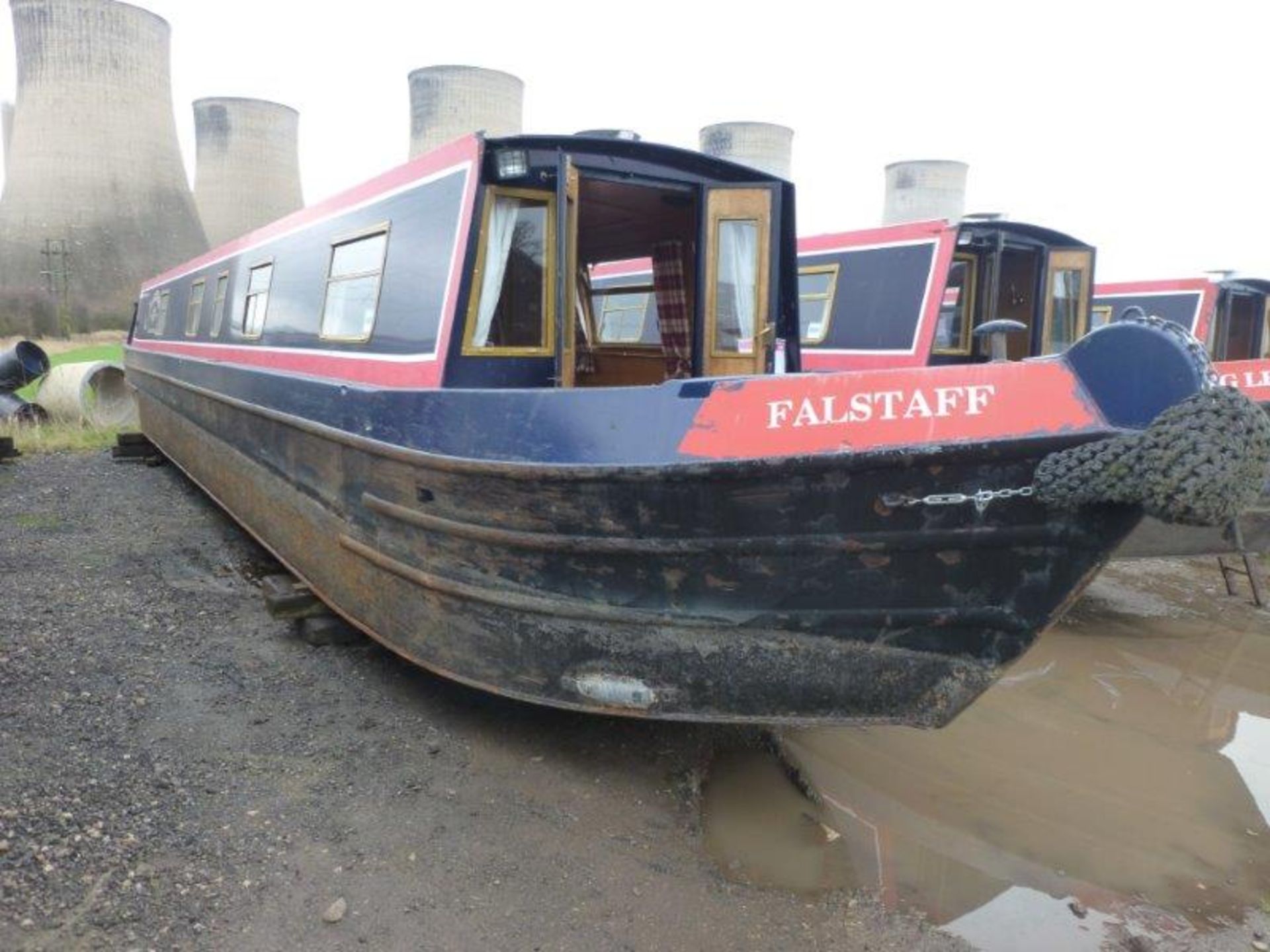 Narrow beam cruiser stern narrowboat, 'Falstaff', 56 ft. (2005)
BW index no. 513007, steel flat - Image 2 of 14