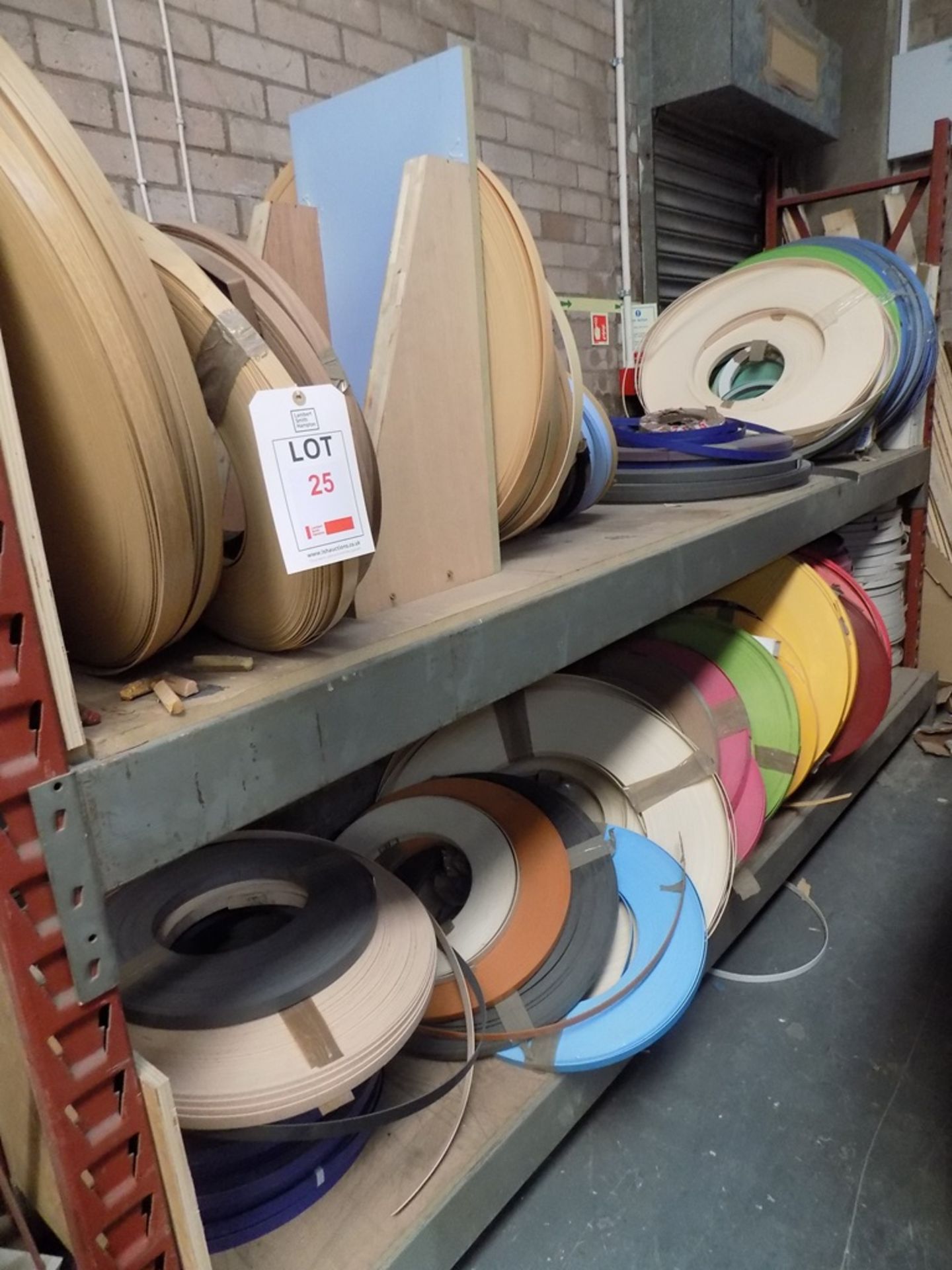 Approx. 150 full and part reels of plastic edging strip