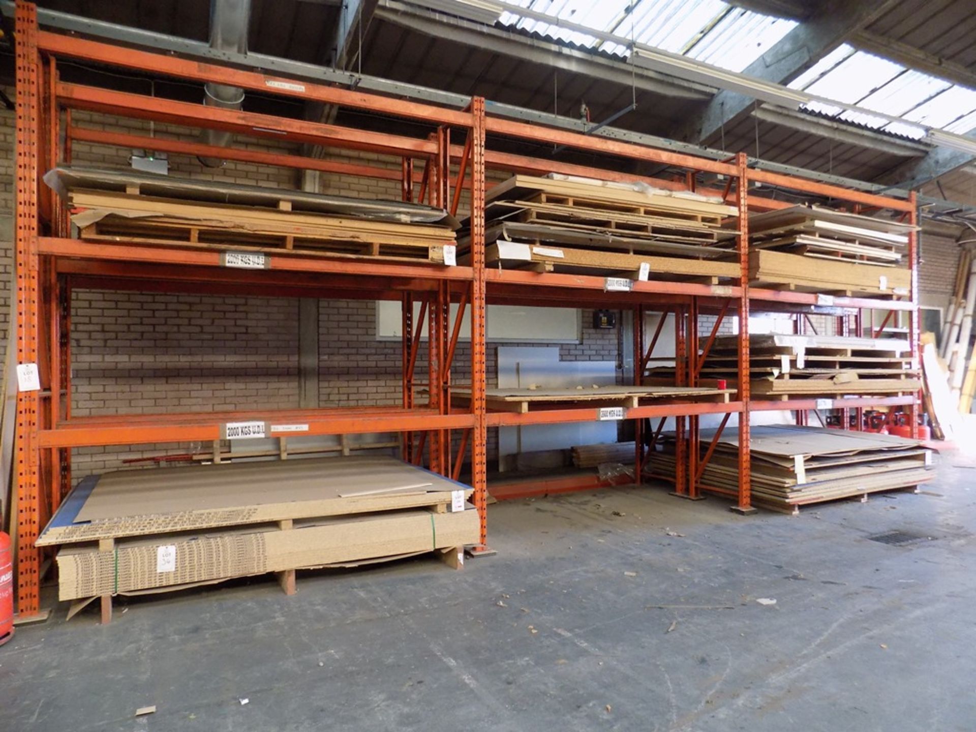 8-bays of boltless 3-tier pallet racking (To remain until stock is removed) (Risk Assessment and - Image 2 of 5