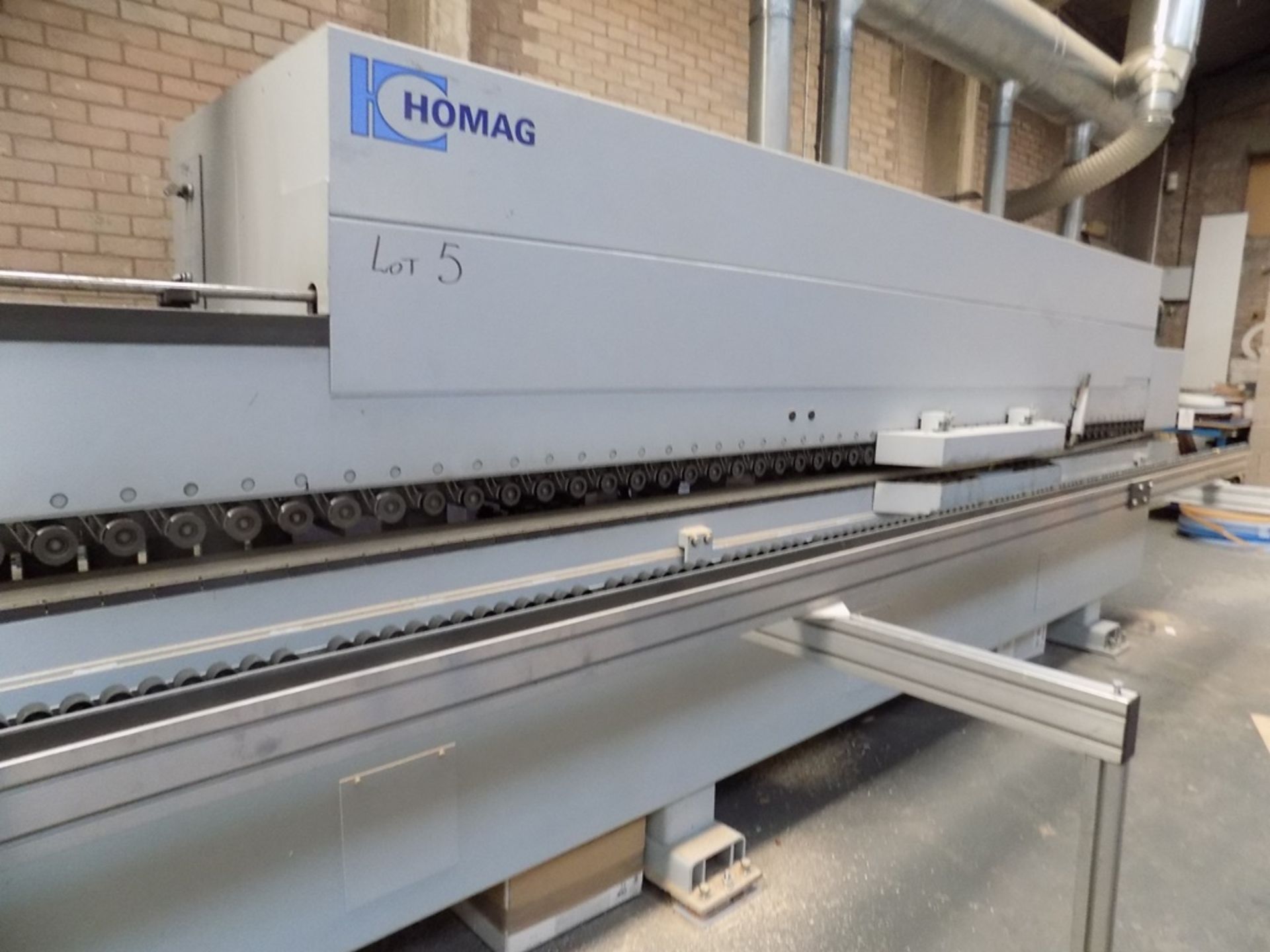 Homag Optimat KAL 210/6/A20/52 CNC single sided edge banding machine, width 7m, Serial no. 0-200- - Image 9 of 13