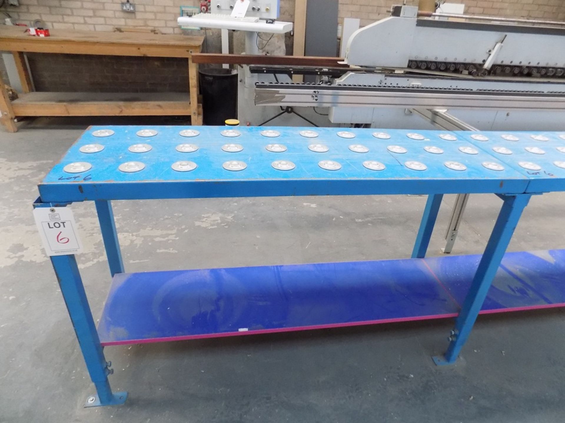 6- sections of roller ball table, each 1500mm x 500mm - Image 3 of 3