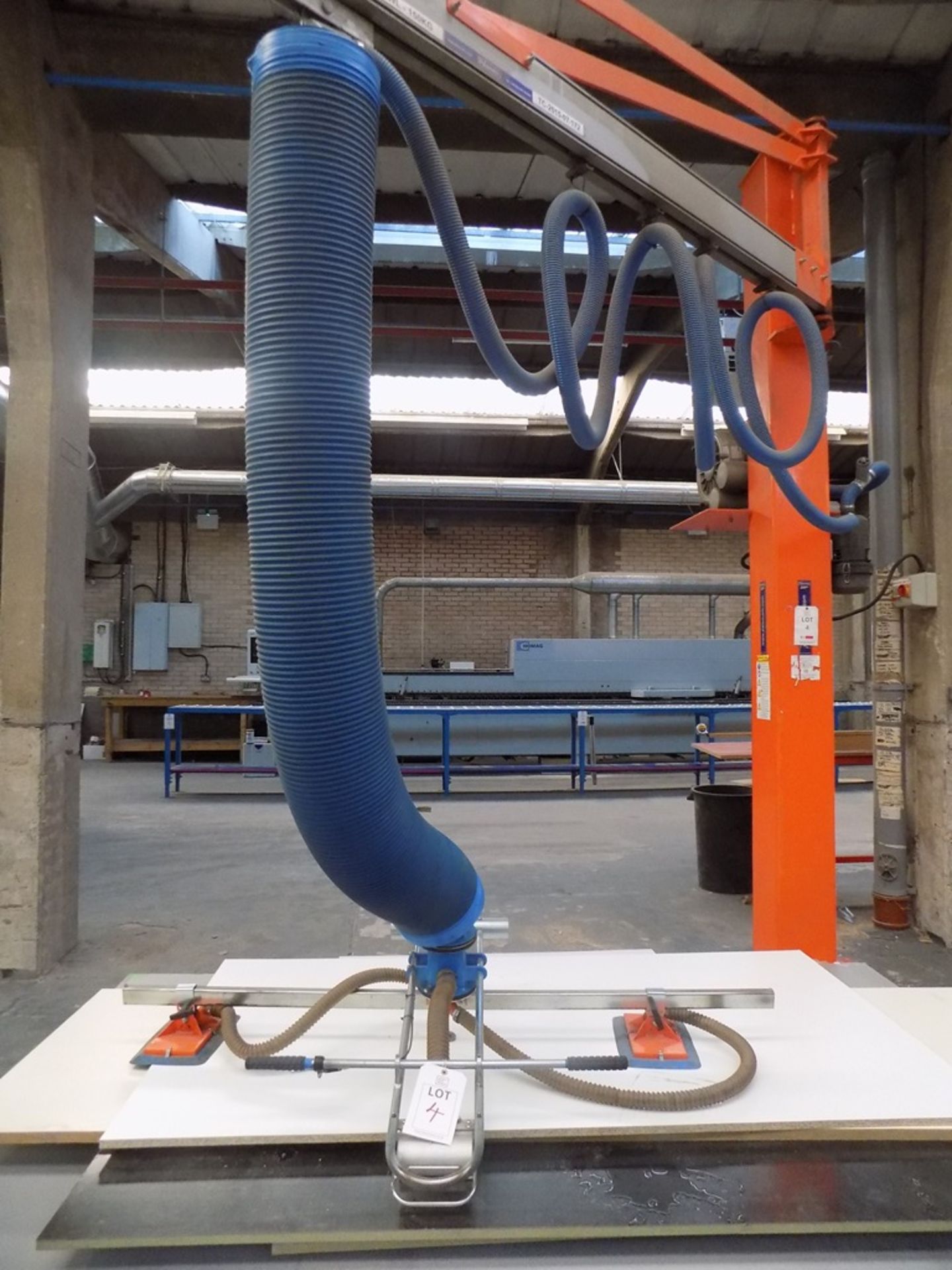 Palamatic 4m swivel jib crane with vacuum lifting unit, SWL 150Kg (Risk Assessment and Method - Image 4 of 5