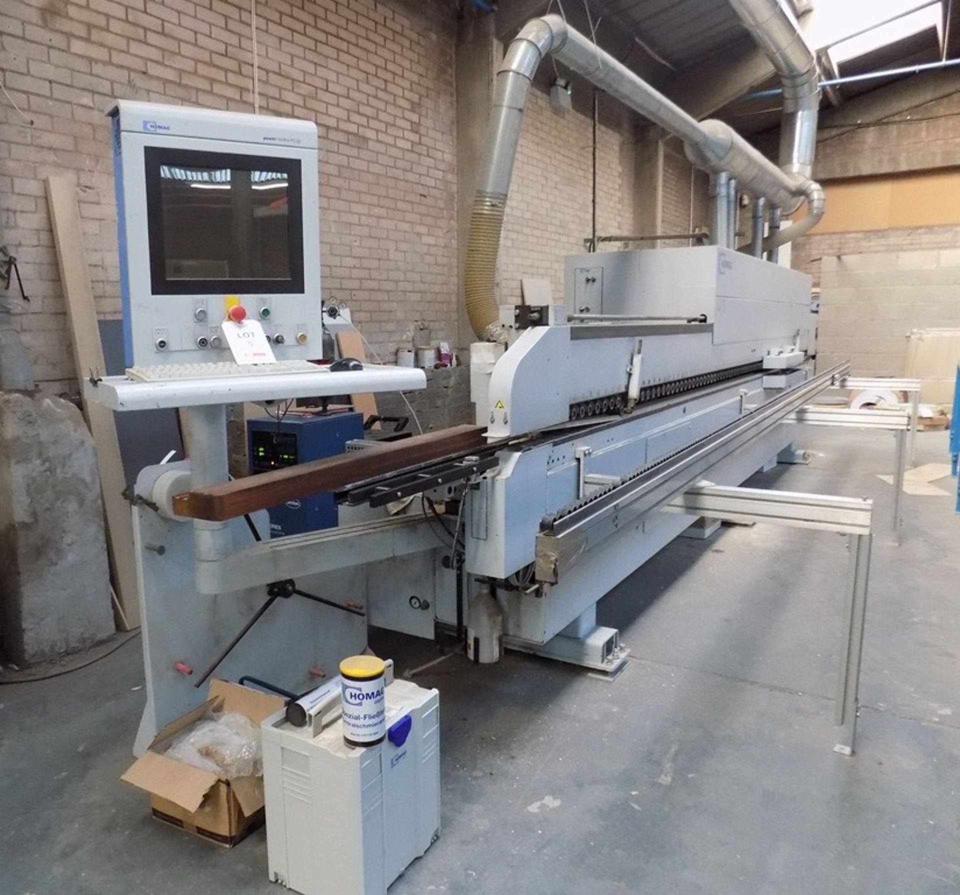 Homag Optimat KAL 210/6/A20/52 CNC single sided edge banding machine, width 7m, Serial no. 0-200- - Image 6 of 13