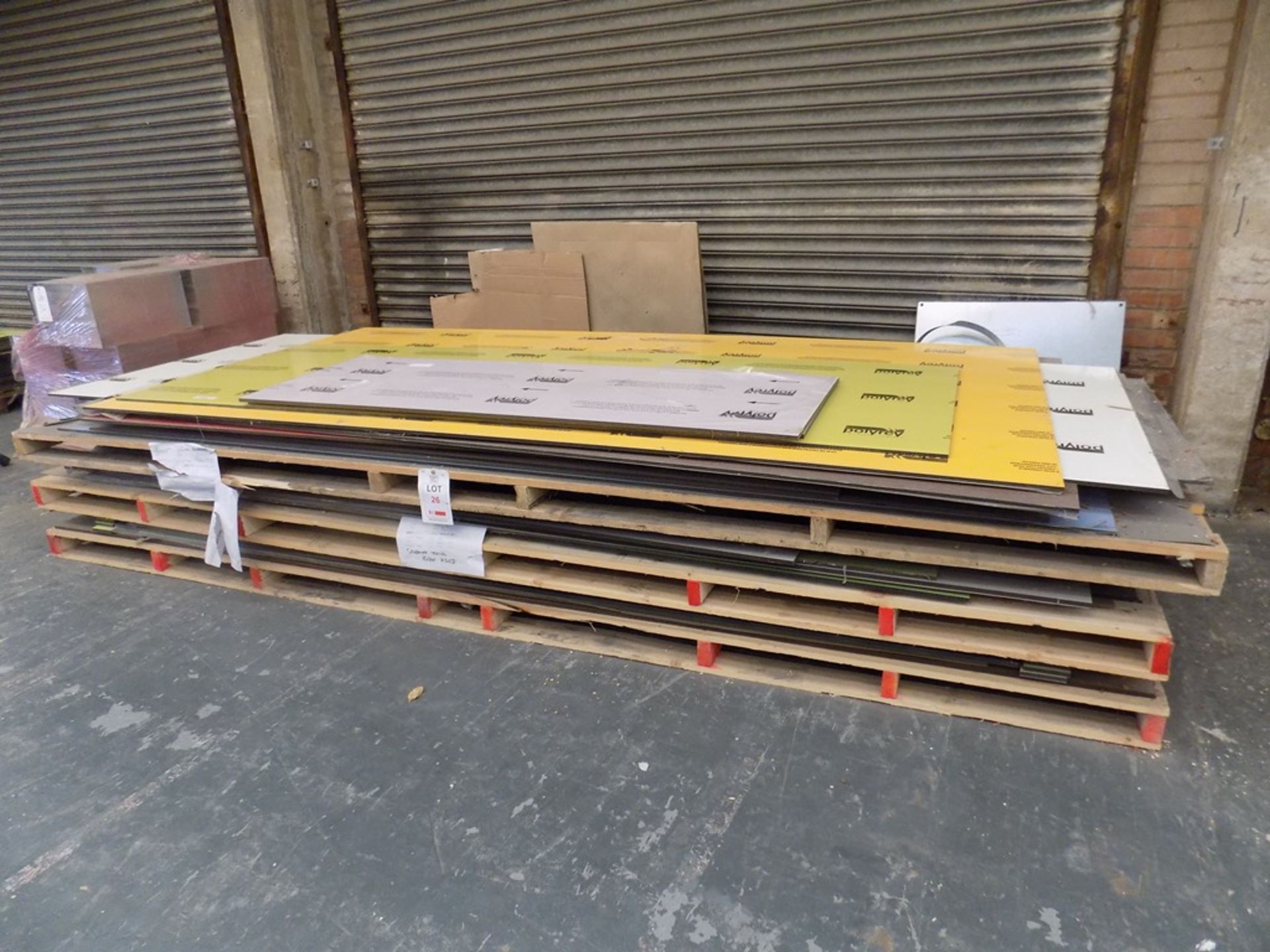 16 full and part sheets of Polyrey and similar laminate, as lotted