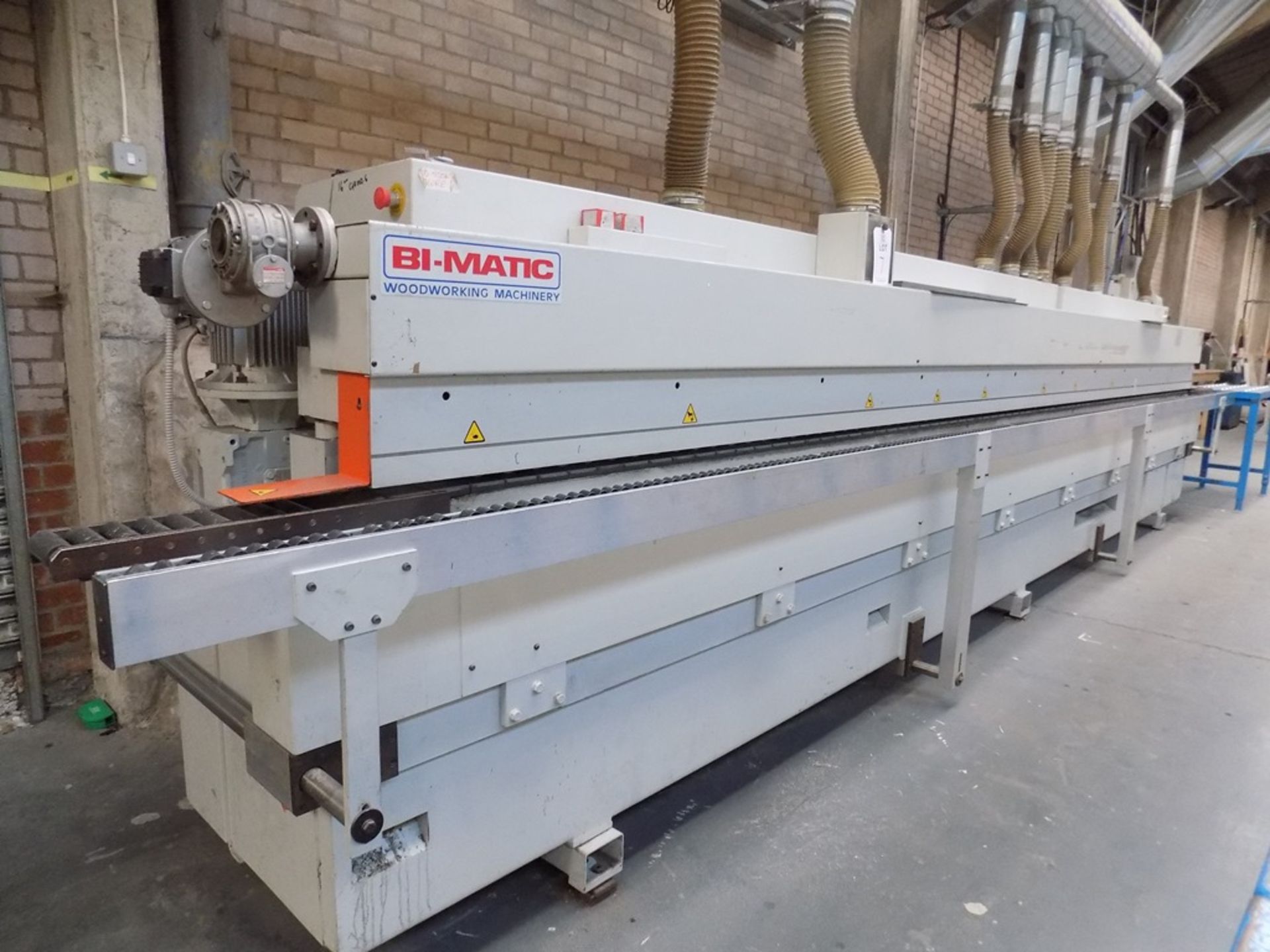 Bi-matic AD.8.15A.T.S CNC single side edge bander, width 6m, Serial no. 5233 (2007), with Nordson - Image 5 of 7