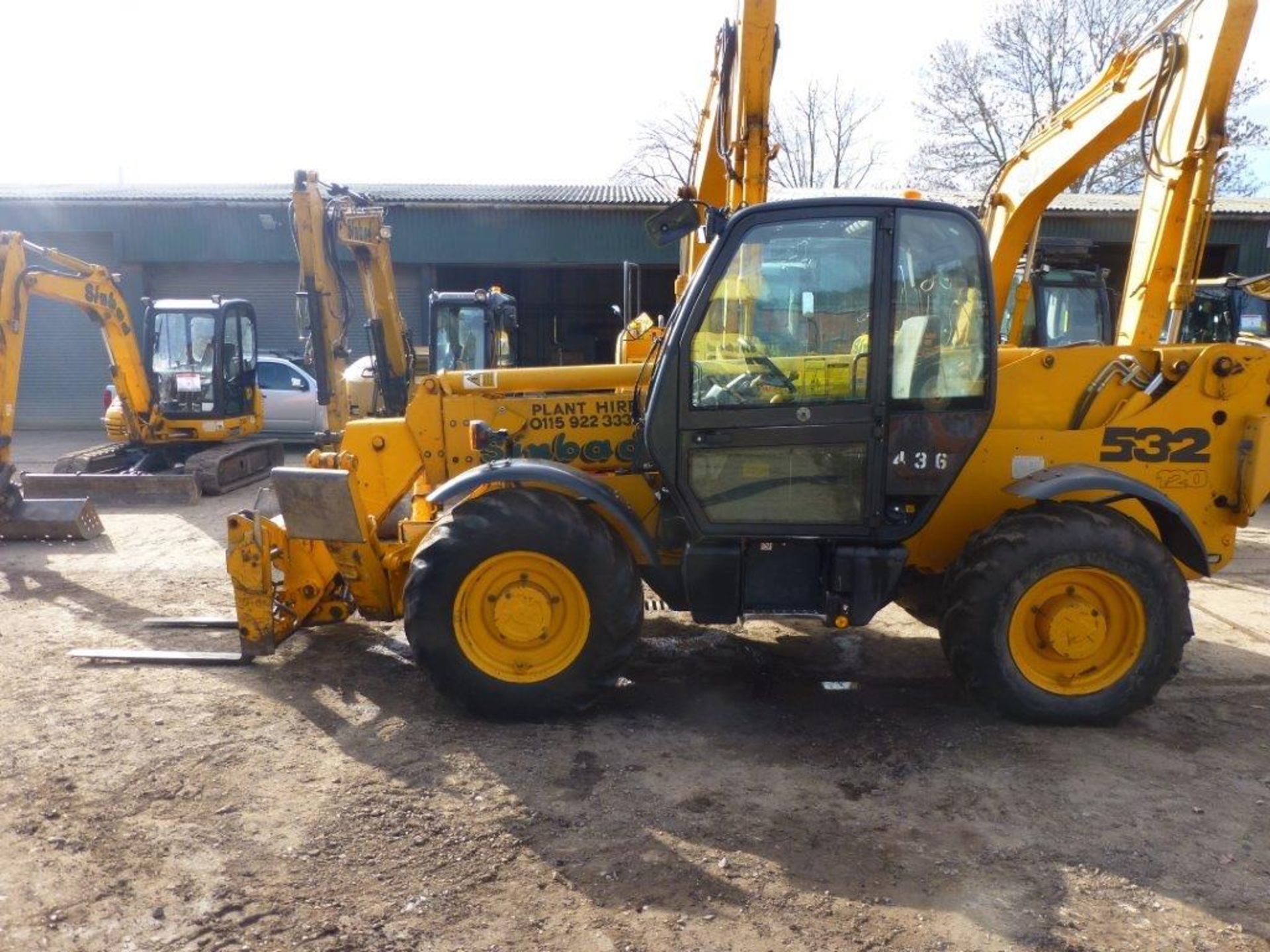 JCB 532 120 4x4x4 12 metre telehandler (2002), indicated hours 7208.9, VIN no. SLP532AA2E1005413, - Image 2 of 6