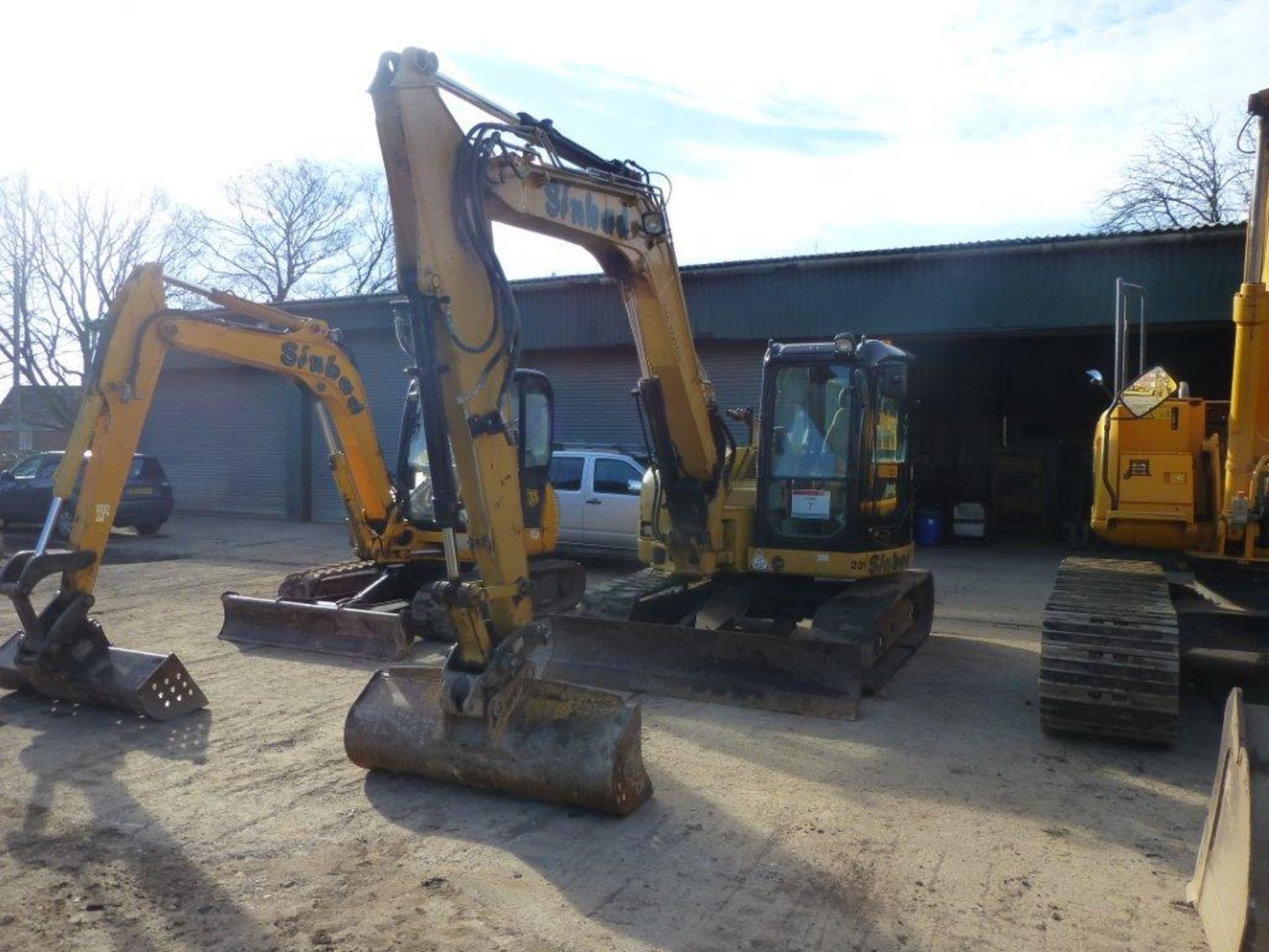 Caterpillar 308D rubber tracked midi excavator (2010), indicated hours 2688.4, PIN no.