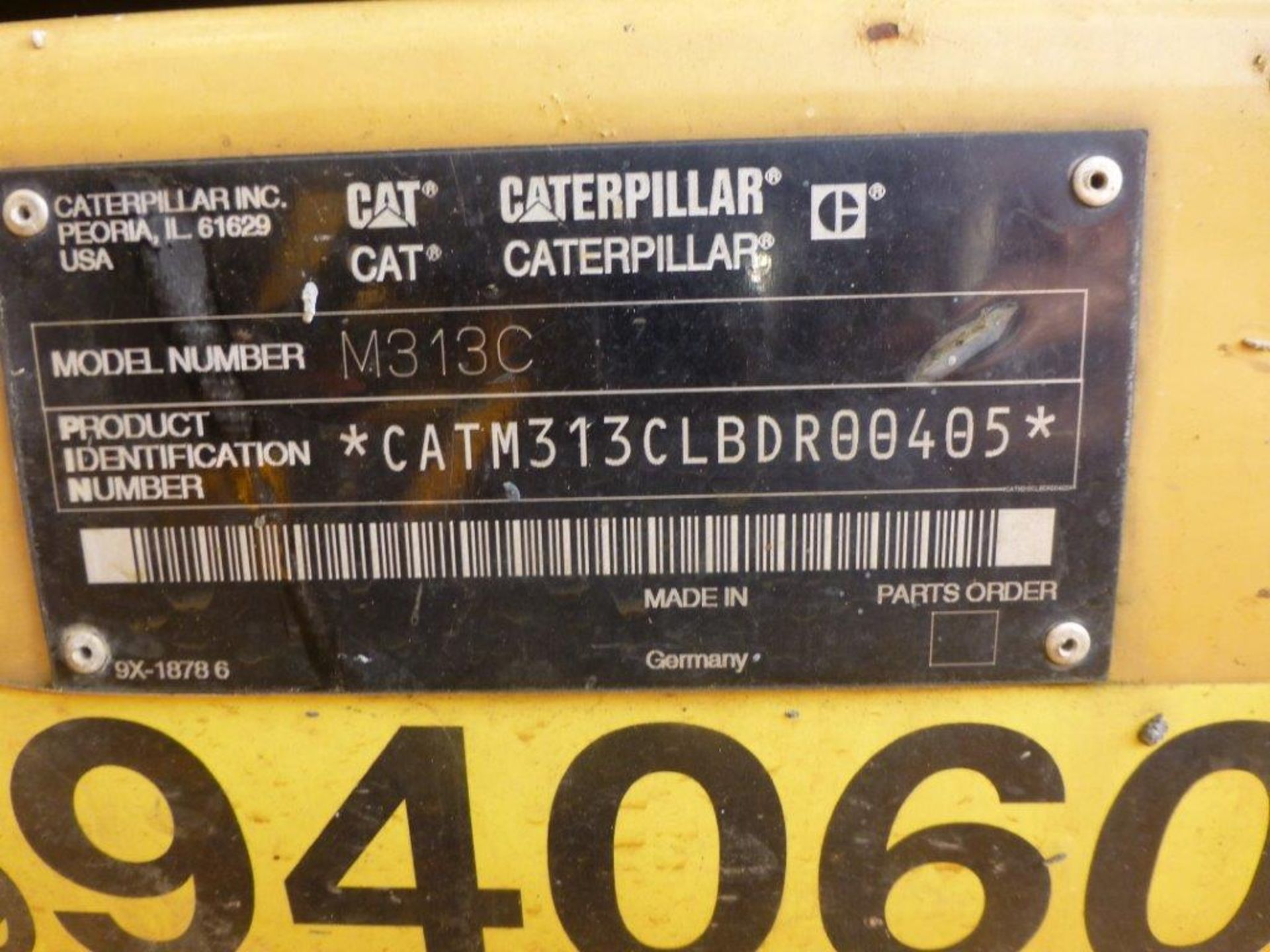 Caterpillar M313C road rail wheeled excavator (2003), indicated hours 2885.3, PIN no. - Image 7 of 10