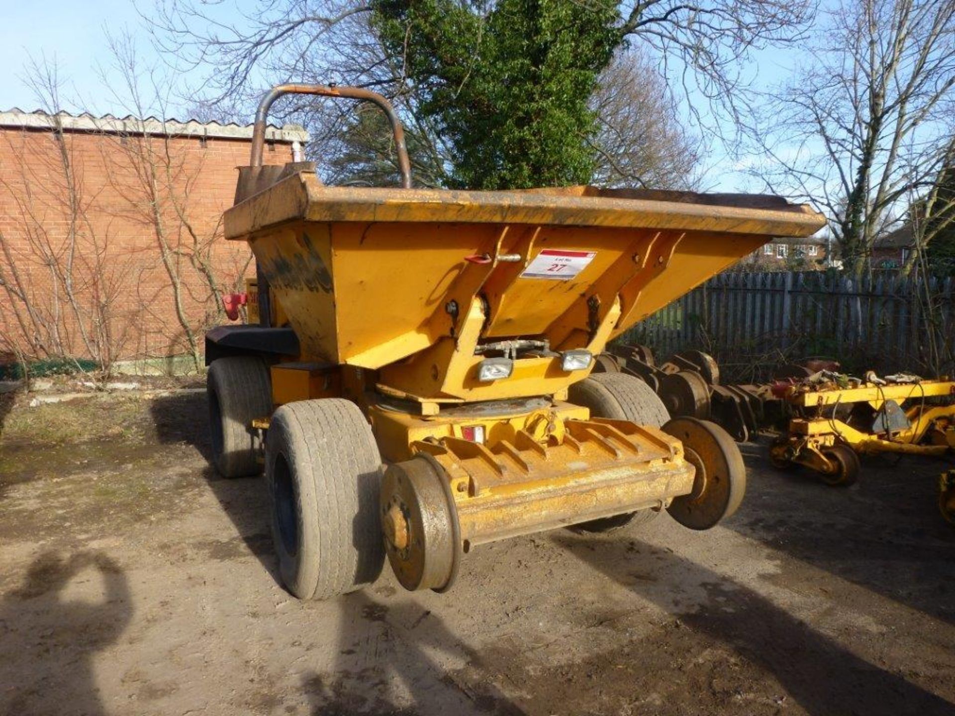 Barford SXR8000 articulated road rail 8-tonne swivel tip dumper (2004), indicated hours 761.6,