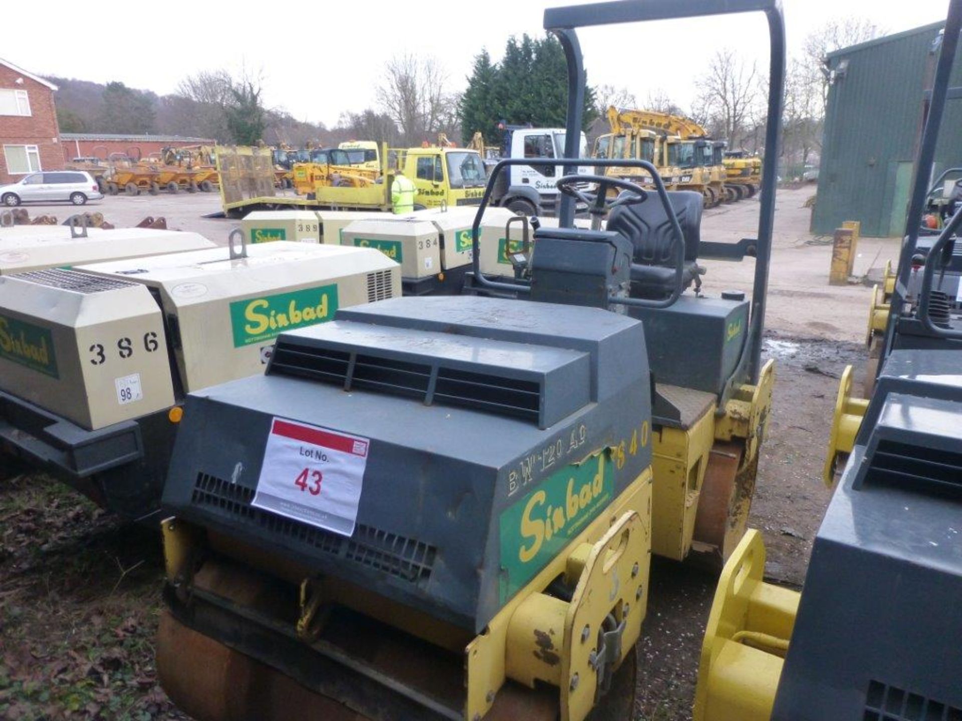 Bomag BW 120 AD-3 double drum articulated ride on roller (1997), operating weight 2700Kg, Serial no. - Image 2 of 2