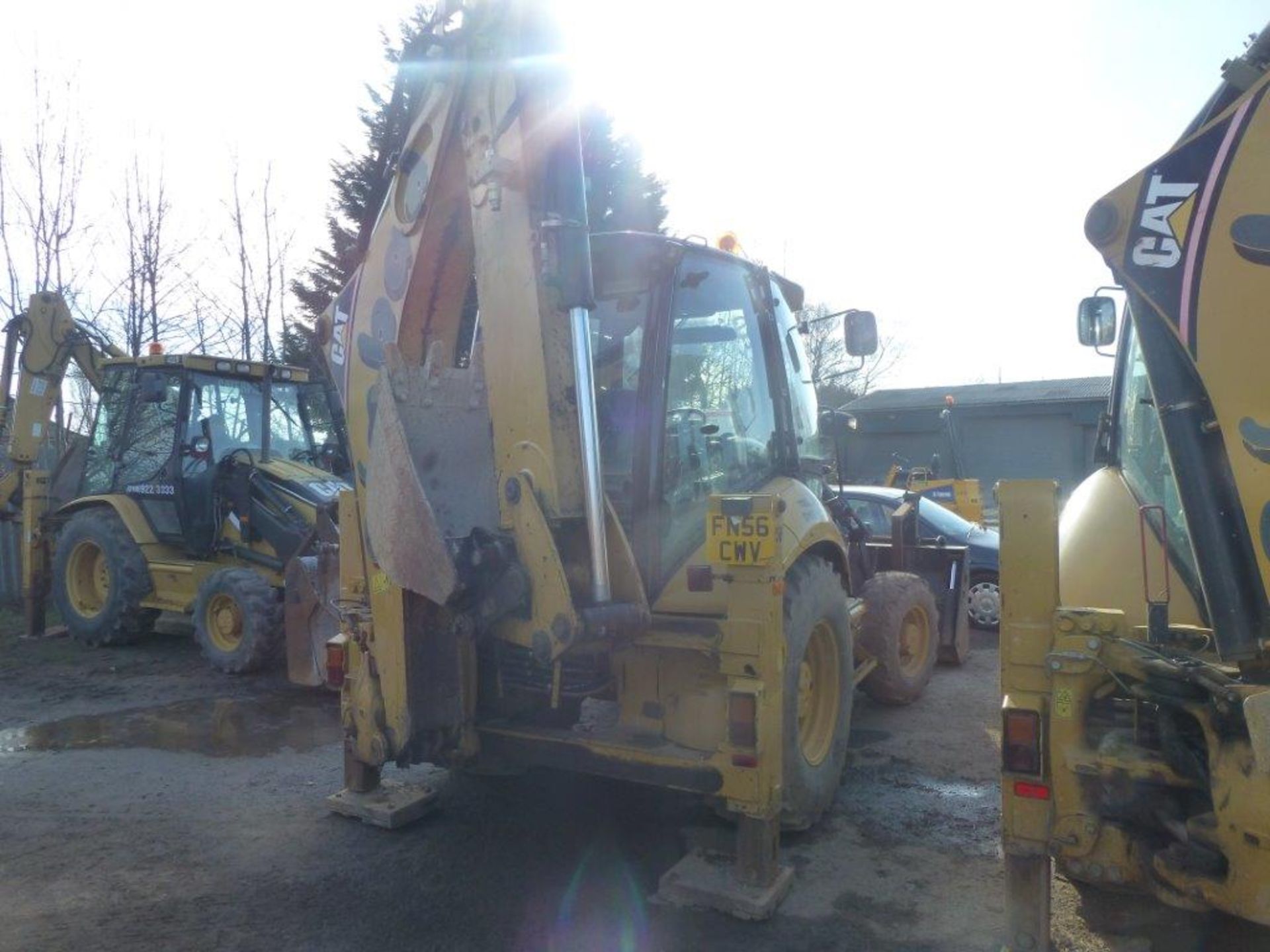 Caterpillar 428E 4x4 backhoe loader (2007), indicated hours 5530.3, PIN no. CAT0428ELSNL00912, - Image 4 of 7