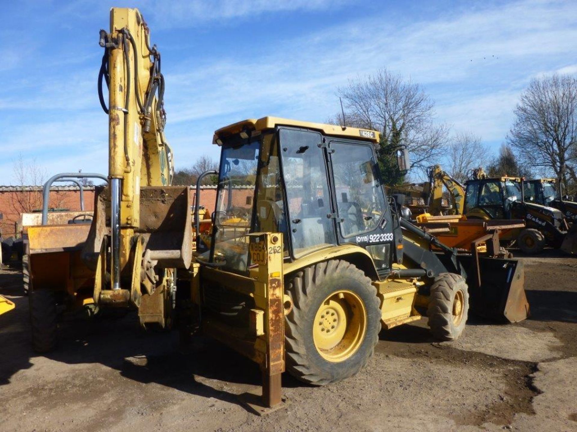 Caterpillar 428C 4x4 backhoe loader (2000), indicated hours 5850.4, PIN no. 2CR19518, 4-in-1 - Image 3 of 7