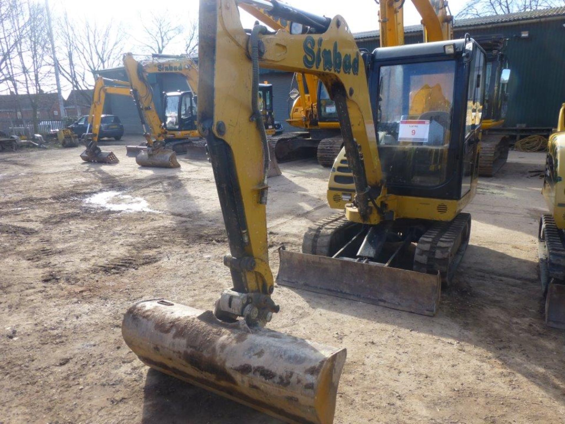 Caterpillar 302.5C rubber tracked mini excavator (2010), indicated hours 2666.0, PIN no.