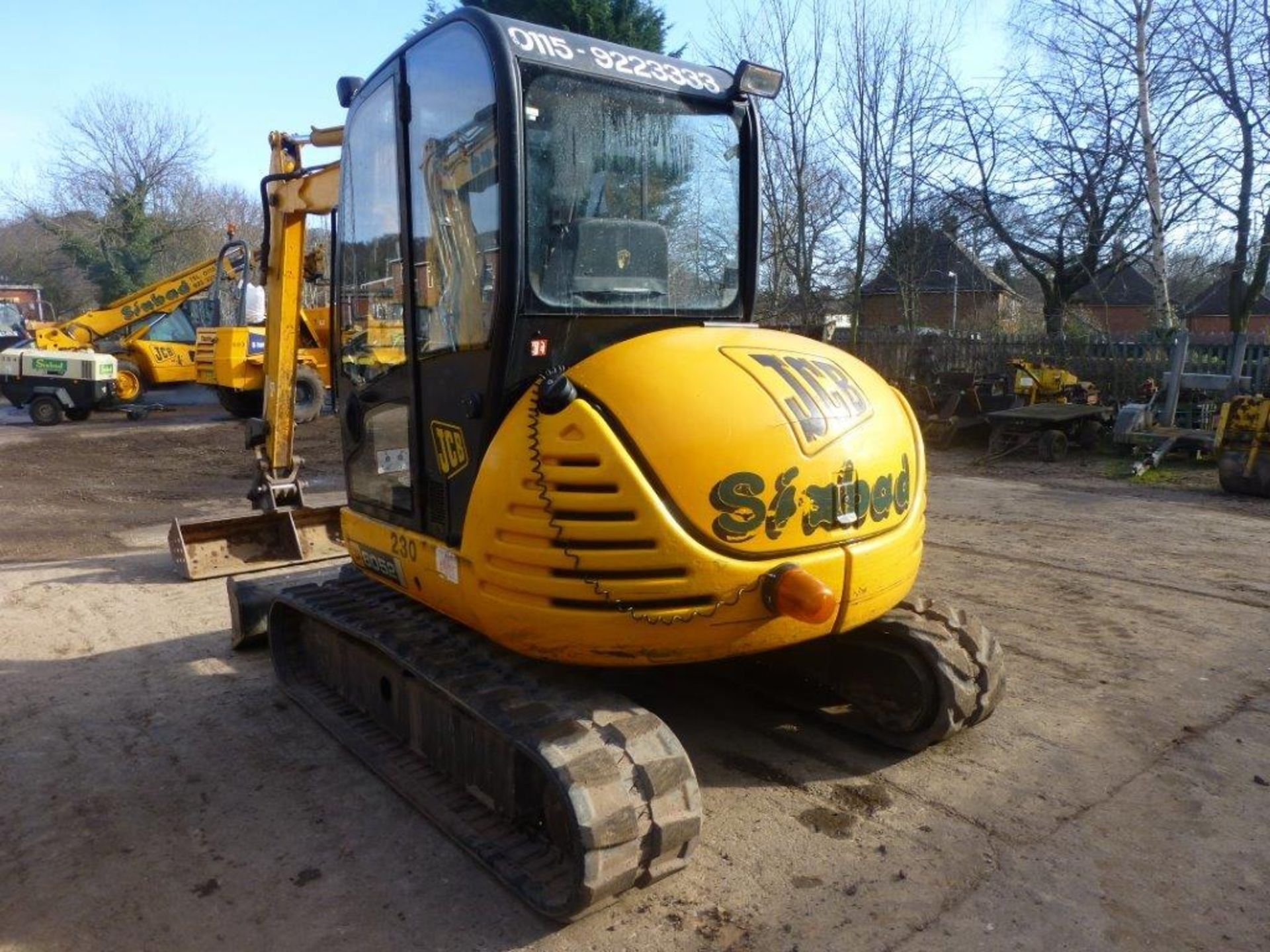 JCB 8052 rubber tracked midi excavator (2006), indicated hours 4361.3, VIN no. SLP080506E1178212, - Image 4 of 8