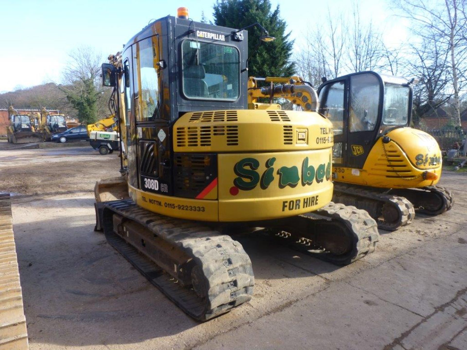 Caterpillar 308D rubber tracked midi excavator (2010), indicated hours 2688.4, PIN no. - Image 4 of 10