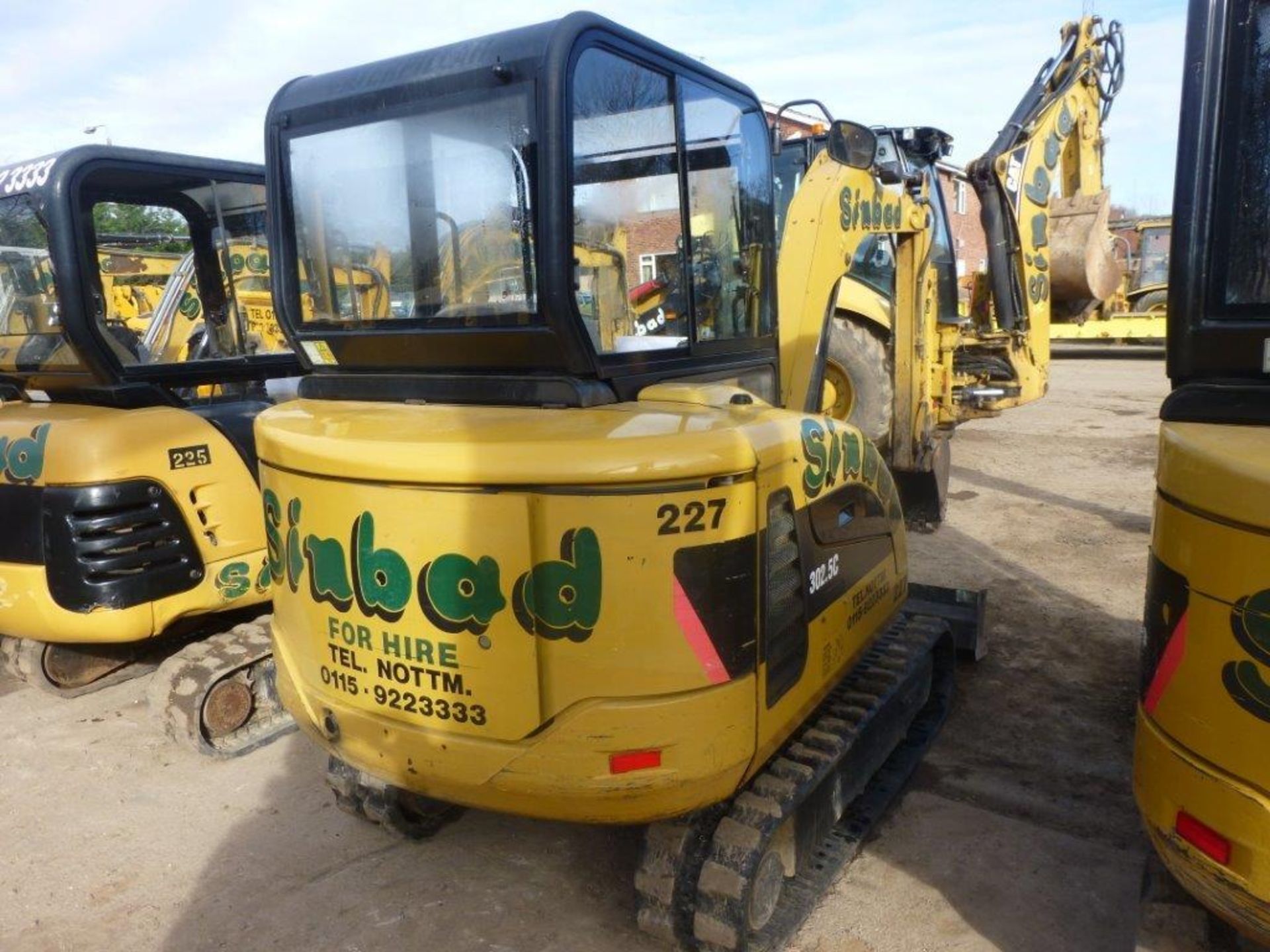 Caterpillar 302.5C rubber tracked mini excavator (2008), indicated hours 2348.2, PIN no. - Image 4 of 7