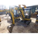Caterpillar 302.5C rubber tracked mini excavator (2008), indicated hours 2348.2, PIN no.