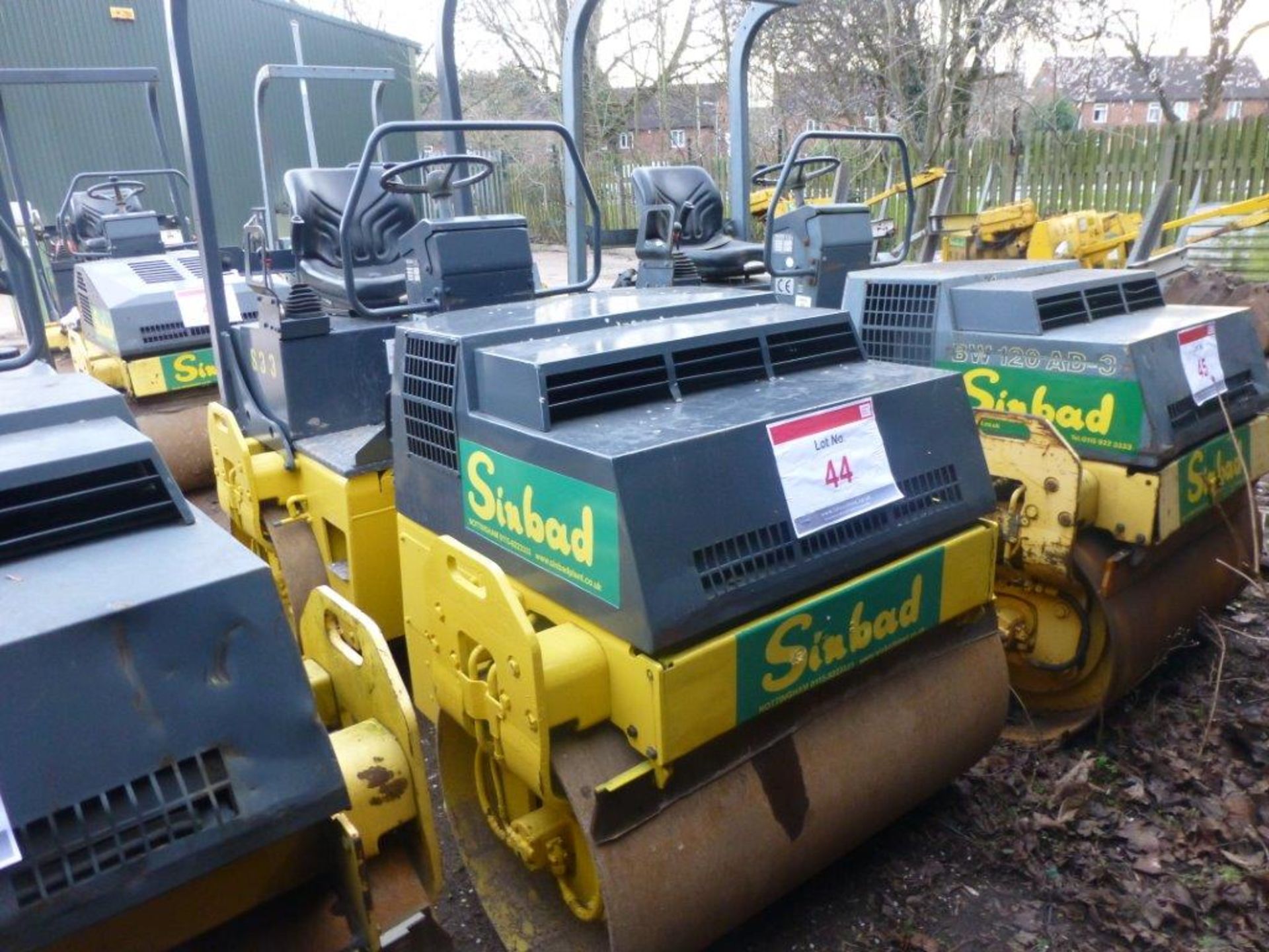 Bomag BW 120 AD-3 double drum articulated ride on roller (1995), operating weight 2700Kg, Serial no.