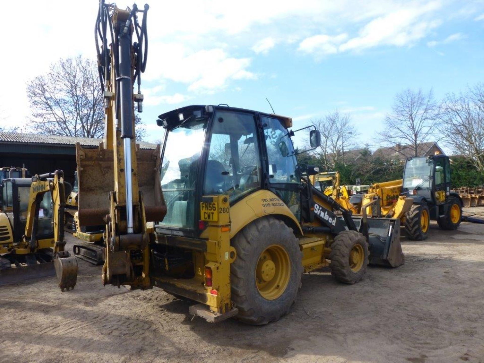 Caterpillar 428E 4x4 backhoe loader (2007), indicated hours 4478.5, PIN no. CAT0428ECSNL01070, - Image 3 of 7