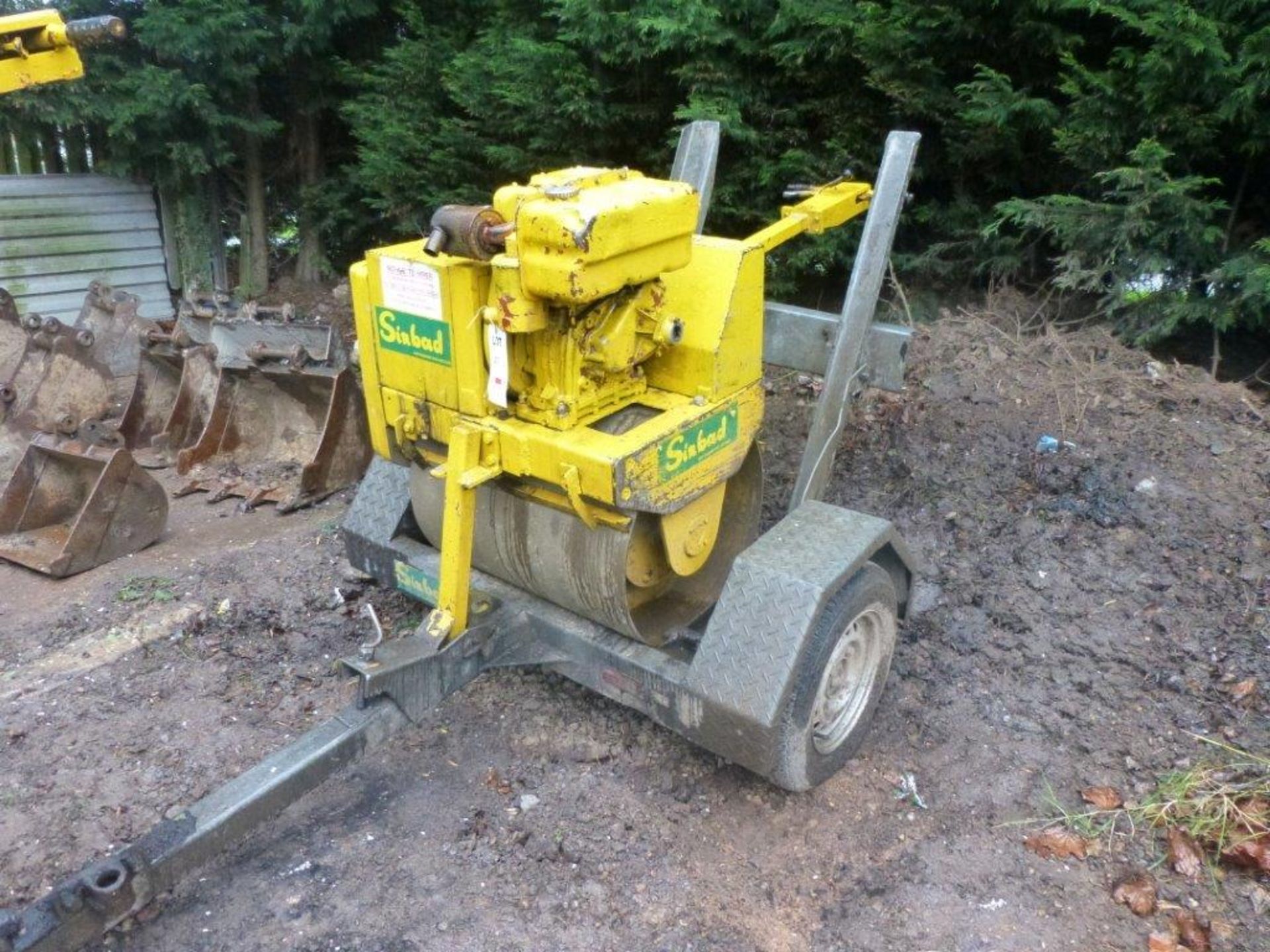 Benford 1-71B single drum pedestrian roller (1995), Serial no. 9LB171B0ES03BA075 with Mr Mobile