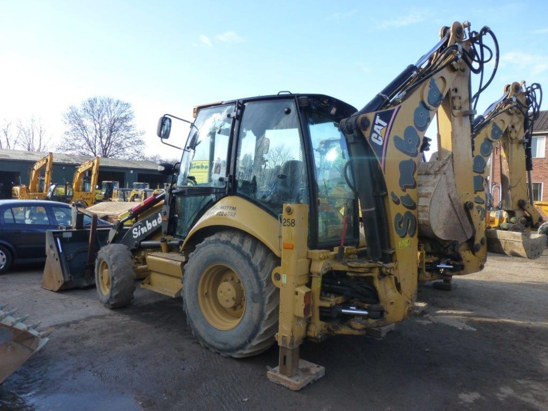 Caterpillar 428E 4x4 backhoe loader (2007), indicated hours 5530.3, PIN no. CAT0428ELSNL00912, - Image 3 of 7