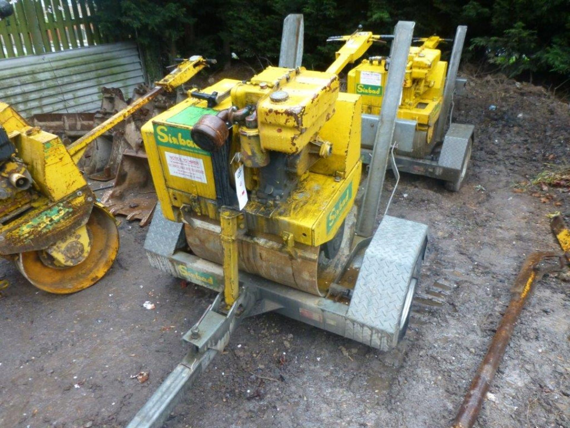 Benford 1-71L single drum pedestrian roller (1995), Serial no. SLBP0000EV08BD025 with Mr Mobile