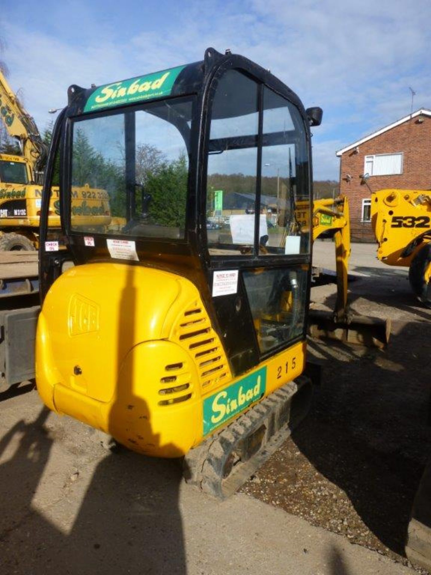 JCB 8015 rubber tracked mini excavator (2000), indicated hours 1444.2, Serial no. 04862, weight - Image 4 of 5