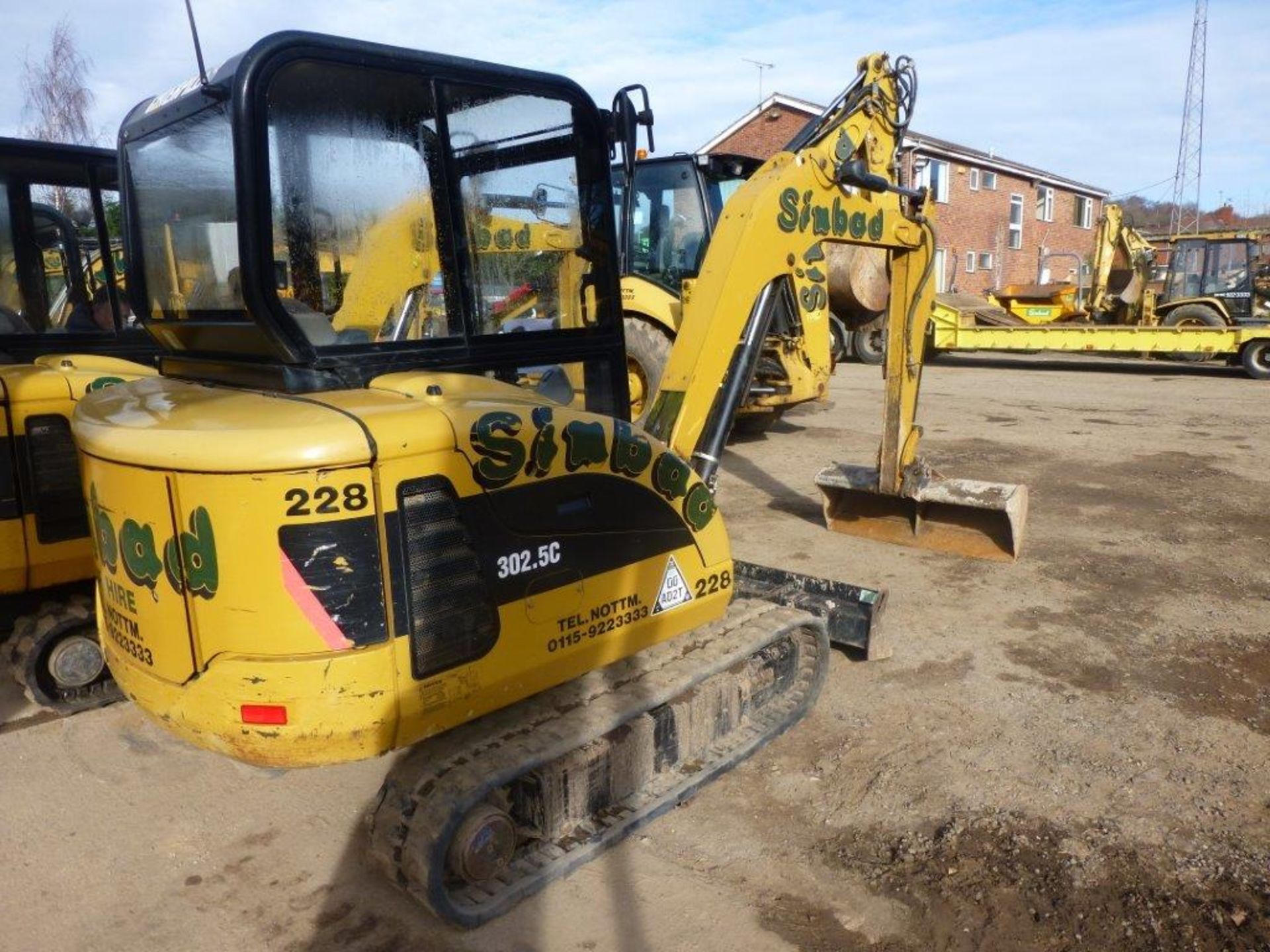 Caterpillar 302.5C rubber tracked mini excavator (2010), indicated hours 2666.0, PIN no. - Image 3 of 6