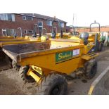 Thwaites 3-tonne articulated dumper (2007), indicated hours 693.2, weight 2010Kg, VIN no.