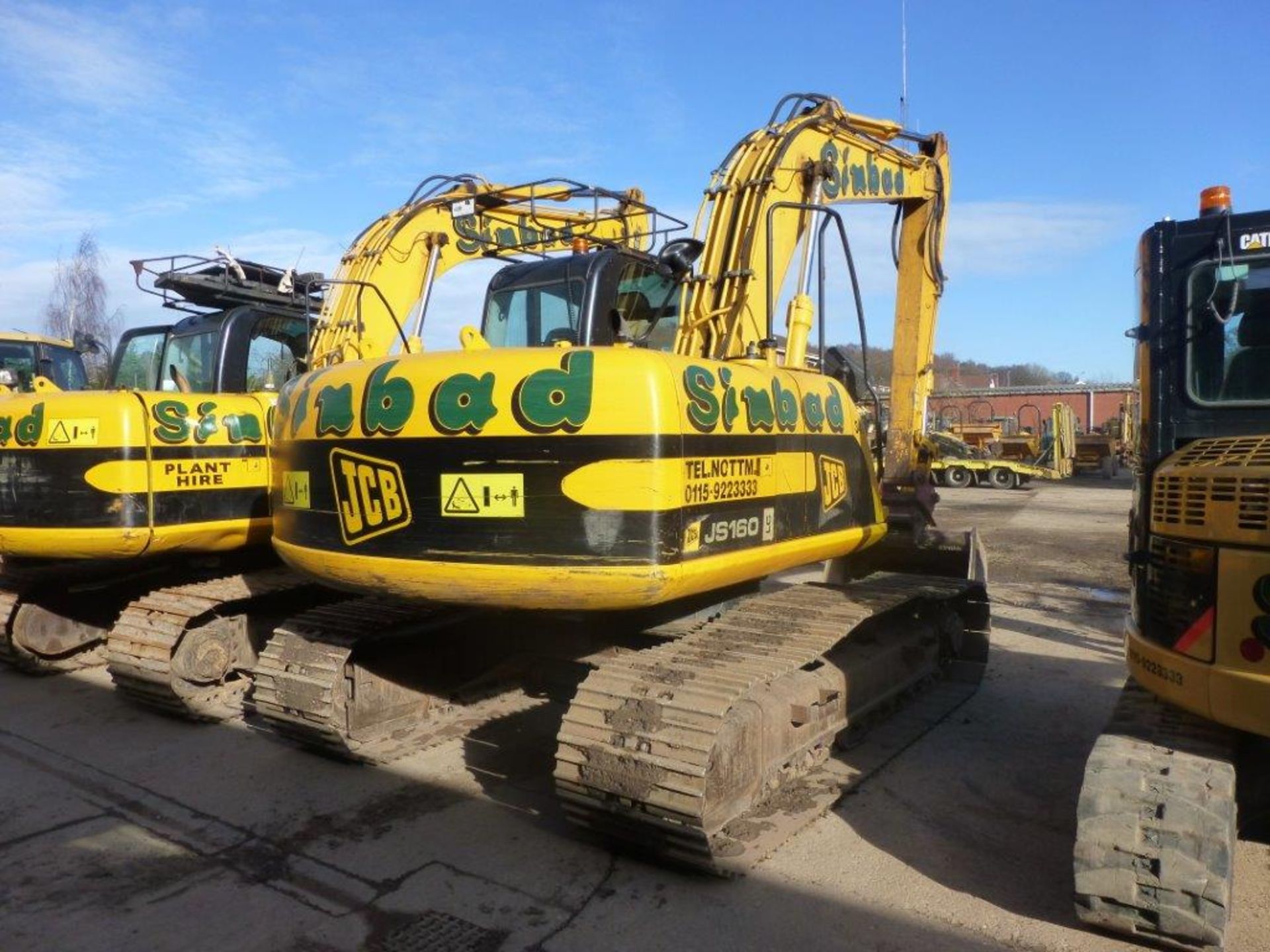 JCB JS160 LC tracked excavator (2006), indicated hours 6515.1, 
VIN no. JCBJS16CC61059527, PIN: - Image 3 of 10