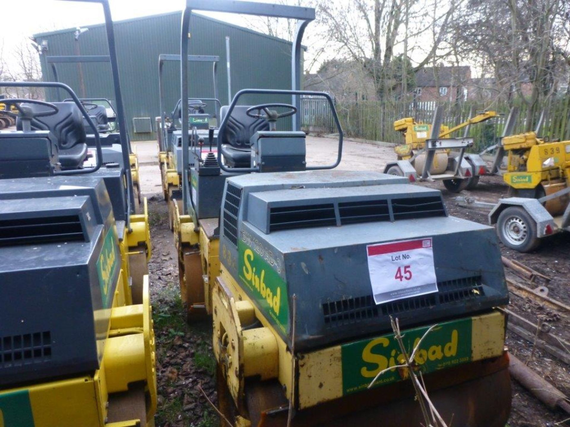 Bomag BW 120 AD-3 double drum articulated ride on roller (1995), operating weight 2700Kg, Serial no.