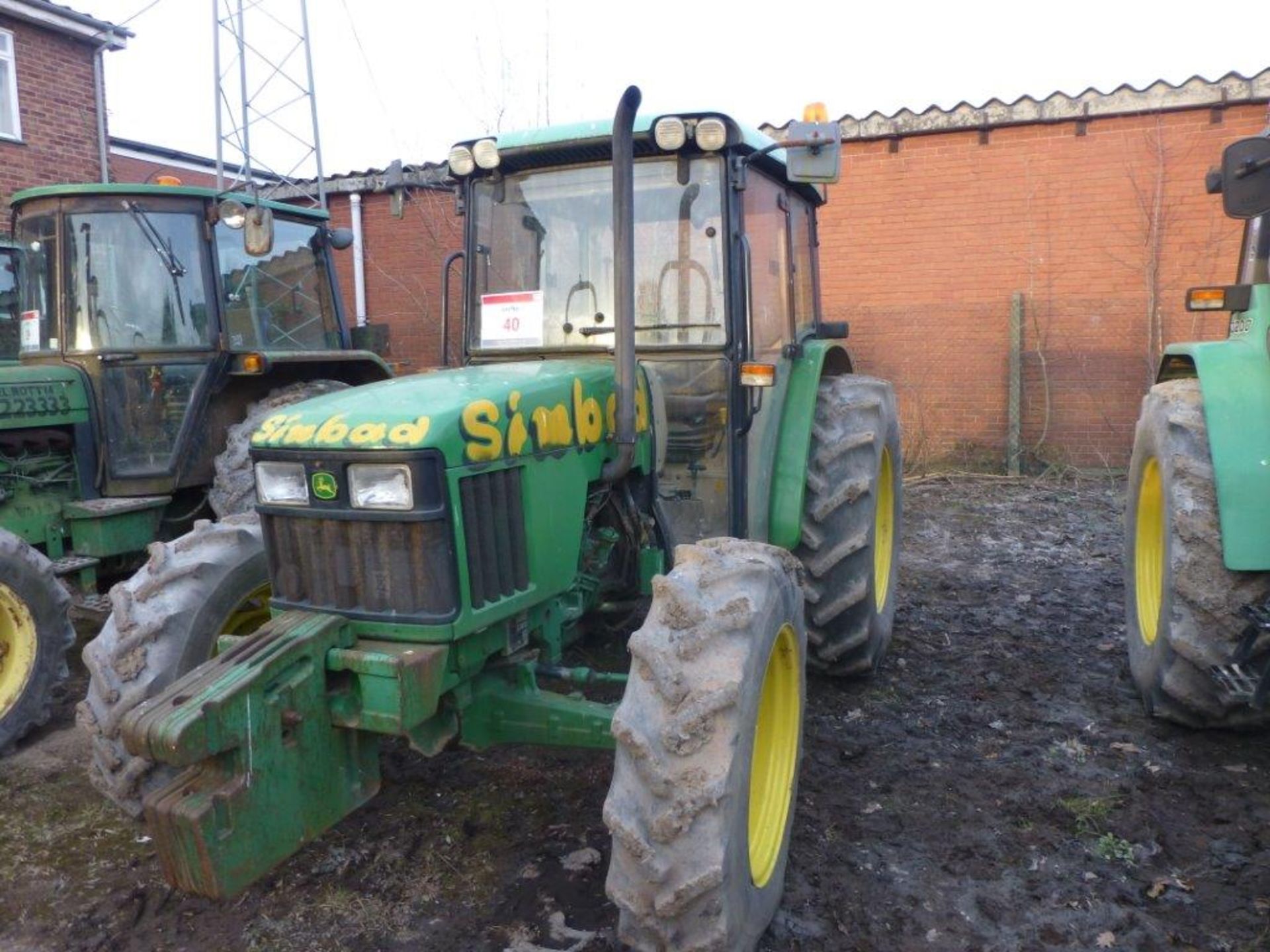 John Deere 5510 type CS4 4x4 tractor (2002), indicated hours 3926.7, Serial no. AT5510L102477, Regn.